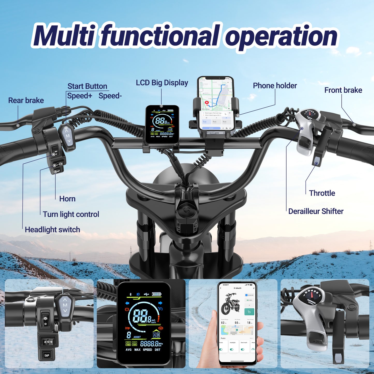 Refurbished Qlaway BK20 for Adults 48V 15.6AH Battery 750W Brushless Motor