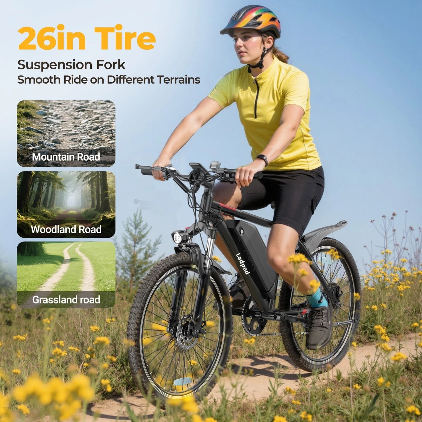 REFURBISHED "A Grade" LADPED BK900 Electric MTB Electric Bike 9AH Battery with Smart APP for Adults