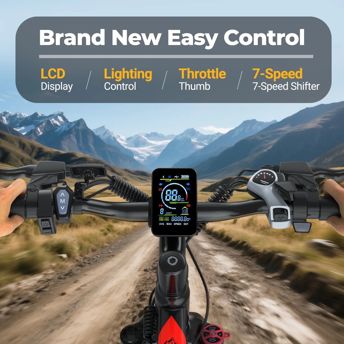 REFURBISHED "A Grade" AOVOPRO BK900 Electric MTB Electric Bike 9AH Battery with Smart APP for Adults