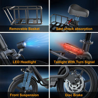 REFURBISHED "A GRADE" - AOVOPRO ESBSPRO Electric Scooter with Seat, Foldable 500W 22.5Ah Battery 22mph