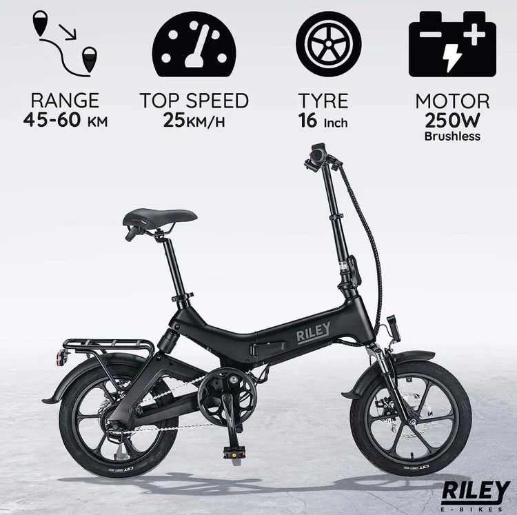 RILEY RB1 E-Bike 250W Compact Folding Electric Bike