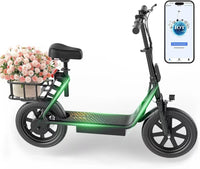 Refurbished "A Grade" Ladped LPBS Electric Scooter w/Seat, Foldable 500W 10.4Ah Battery 22mph 28Miles